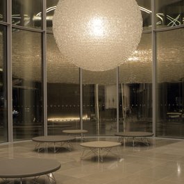 'Optical' by Stuart Haygarth Installed and on Display at 62 Buckingham Gate, June 2013.