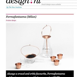 Design nl. profiles Formafantasma’s new ‘Still Collection’, April 2014