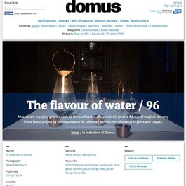 The Flavour of Water/96: Formafantasma's new collection profiled by Domus, April 2014