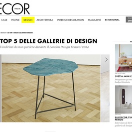 ELLE DECOR Italy Lists 'Peter Marigold Wooden Tables' as Must-See Exhibition
