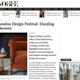 Vogue Living Australia dazzled by Decorex, September 2014