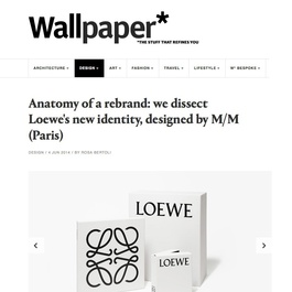 Anatomy of a rebrand, M/M (Paris) for Loewe, June 2014.