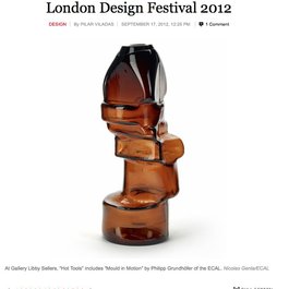 T Magazine lists 'Hot Tools' as a London Design Festival highlight, September 17, 2012