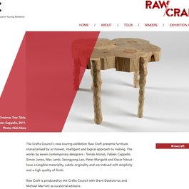 Fabien Cappello, Simon Jones, Max Lamb & Peter Marigold in touring 'Raw Craft' exhibition, March 2013.