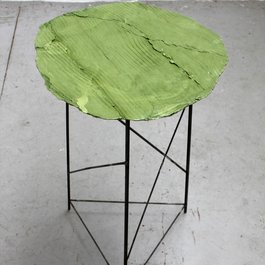 'Wooden Table, Green 2' by Peter Marigold