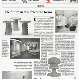 Nicolas Le Moigne's 'Slip Stool' in the International Herald Tribune, May 26, 2008