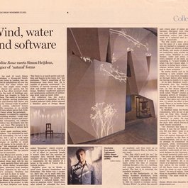 Wind, Water and Software: Simon Heijdens profiled in the Financial Times, Nov. 23, 2013